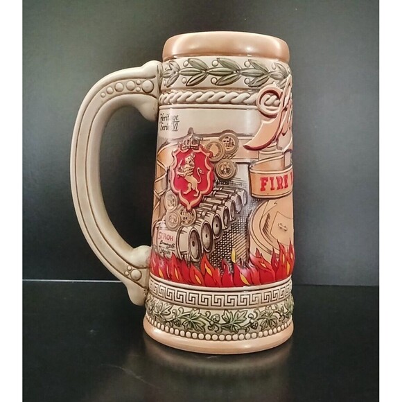 Stroh's Fire Brewed Beer Heritage Series 7 Beer Mug Ceramic Collectable 24 Ounce - Picture 3 of 6